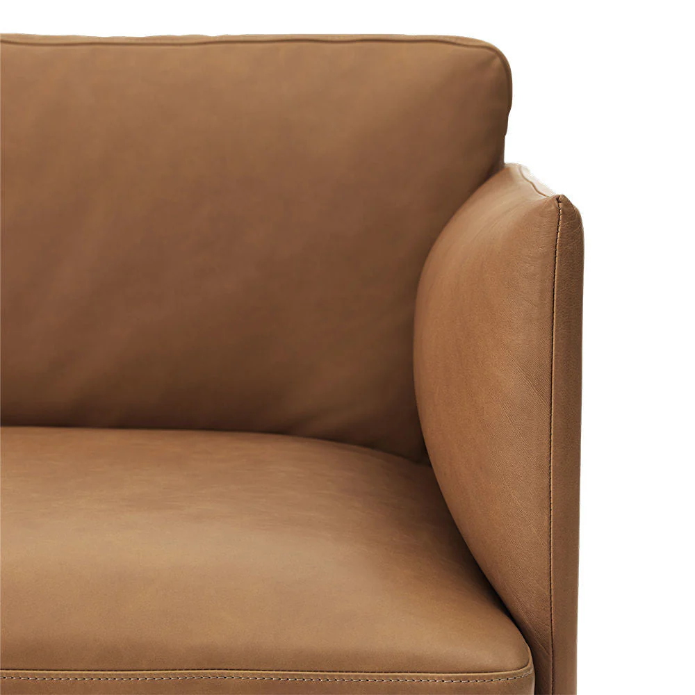 muuto | outline sofa 2 seater | refine leather cognac - Image 4