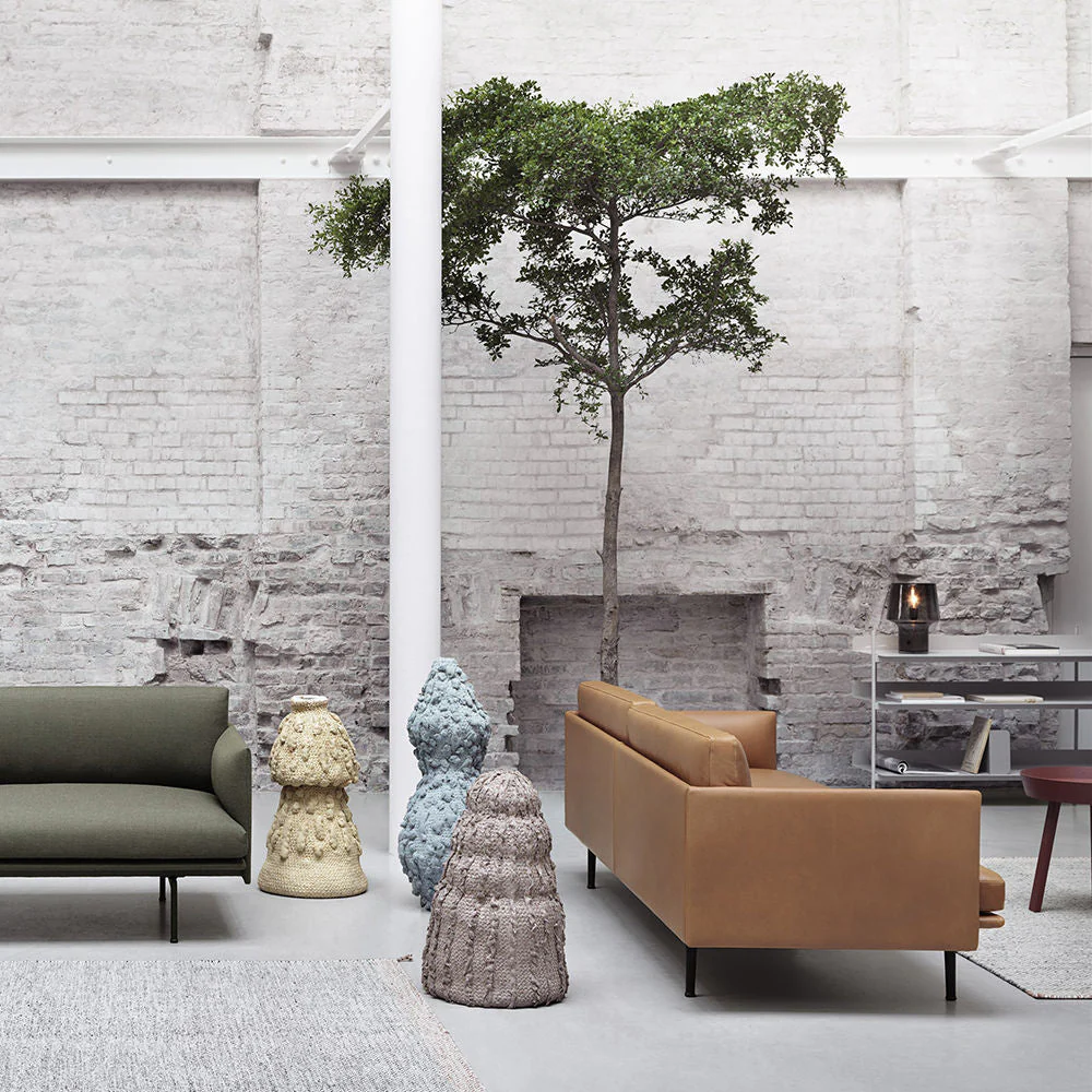 muuto | outline sofa 3 seater | refine leather cognac - Image 11