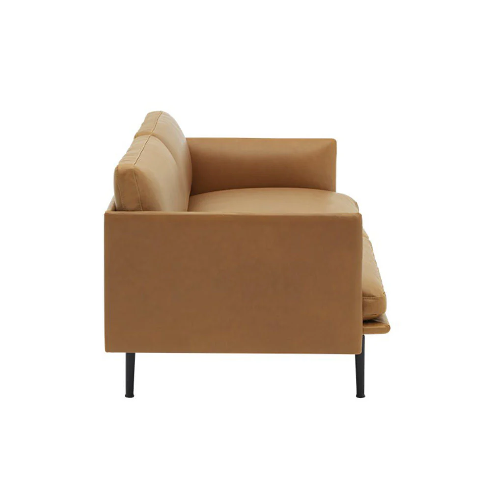 muuto | outline sofa 3 seater | refine leather cognac - Image 6