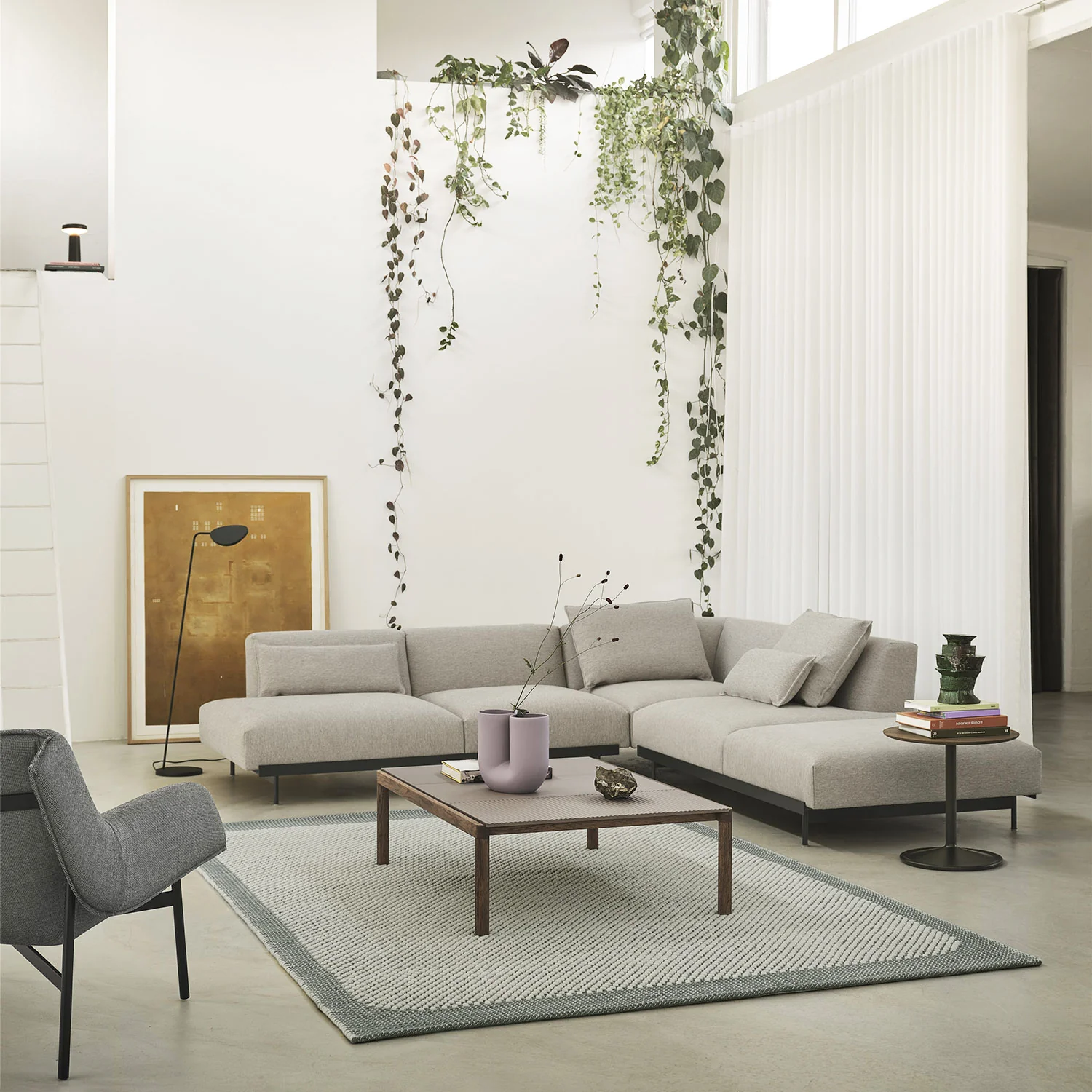 muuto | pebble wool rug | pale blue 170x240cm - Image 2