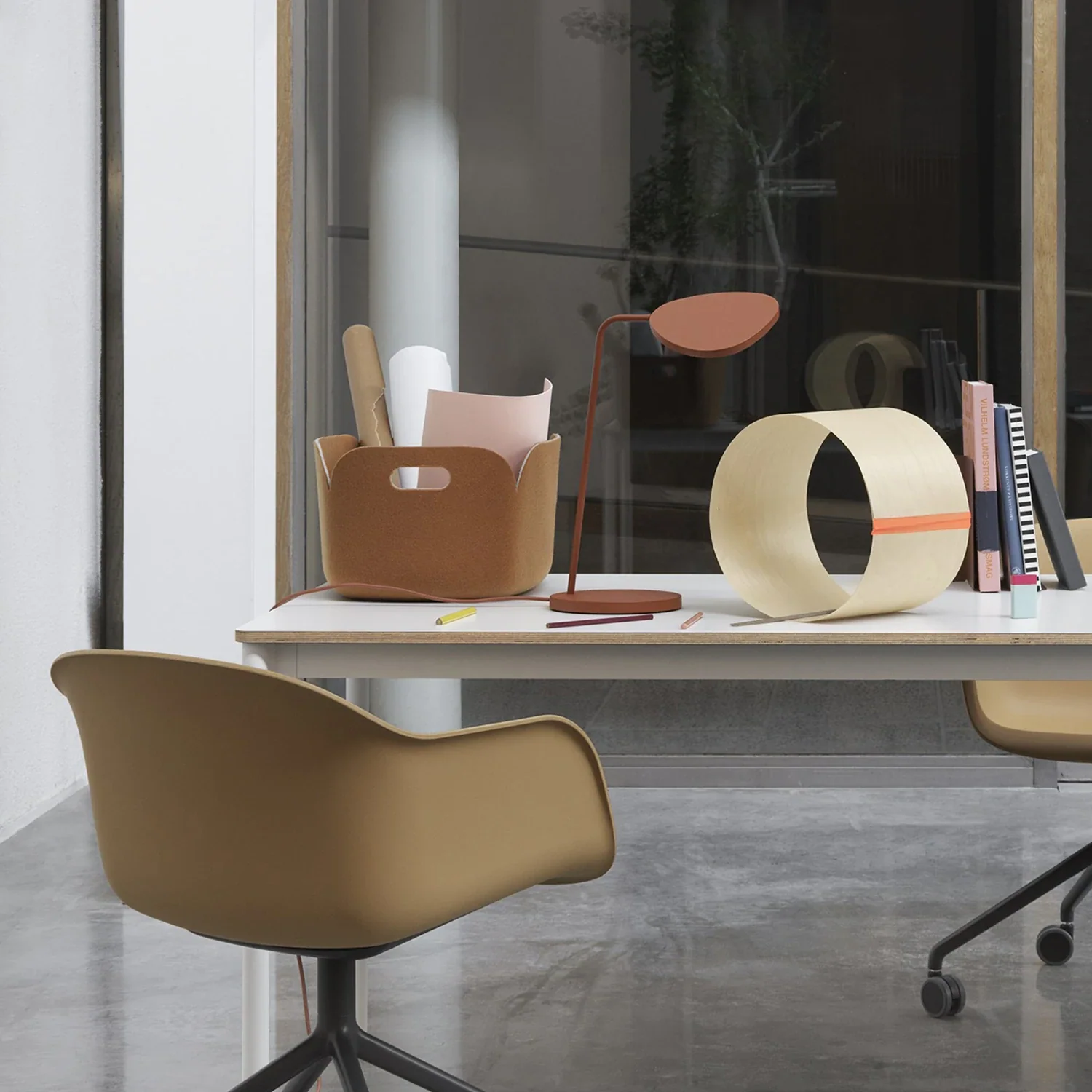 muuto | restore basket 48cm | burnt orange - Image 6