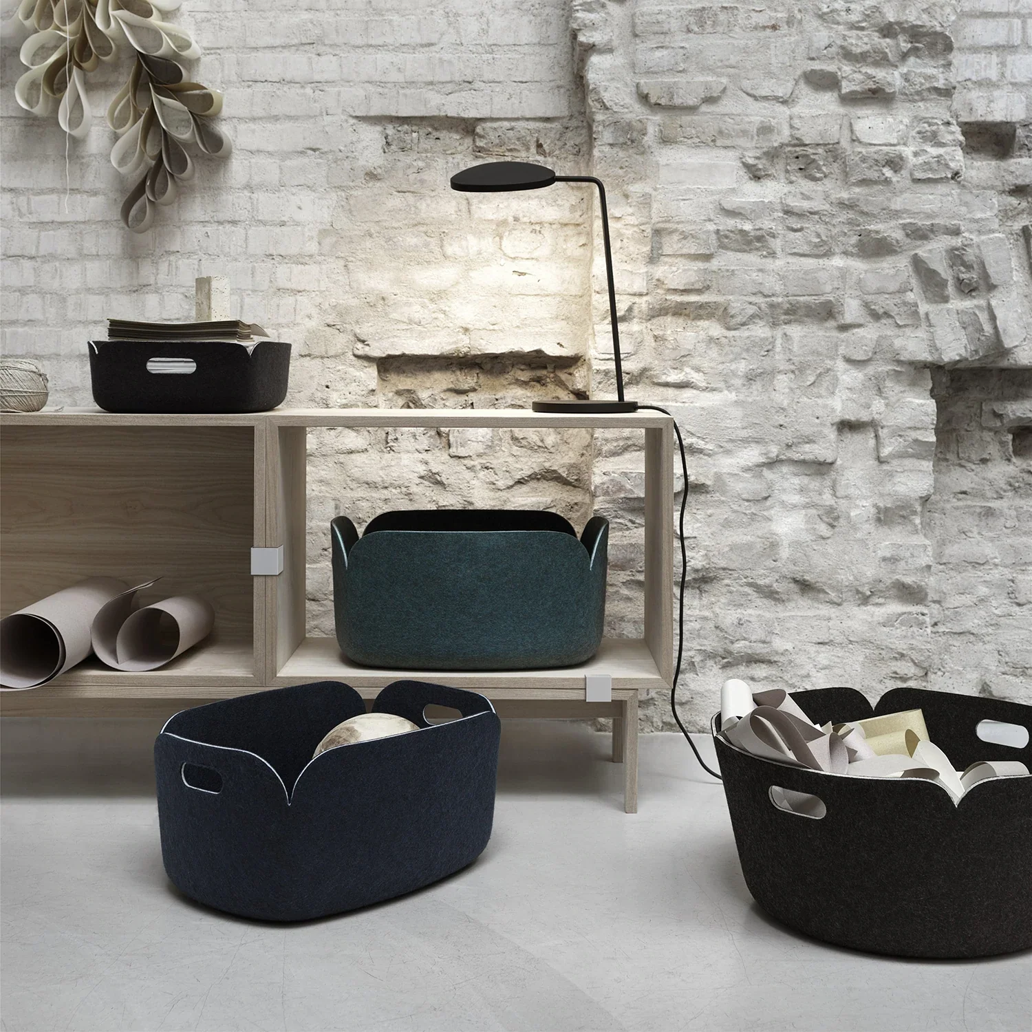 muuto | restore basket 48cm | dark green - Image 4