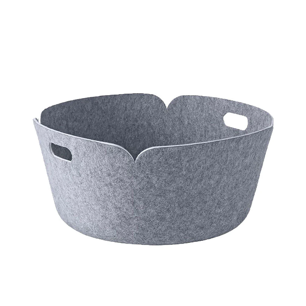 muuto | restore basket round | grey melange