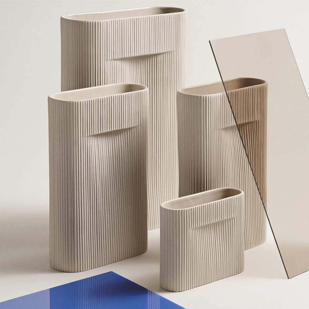 muuto | ridge vase | beige 35cm - DC - Image 10