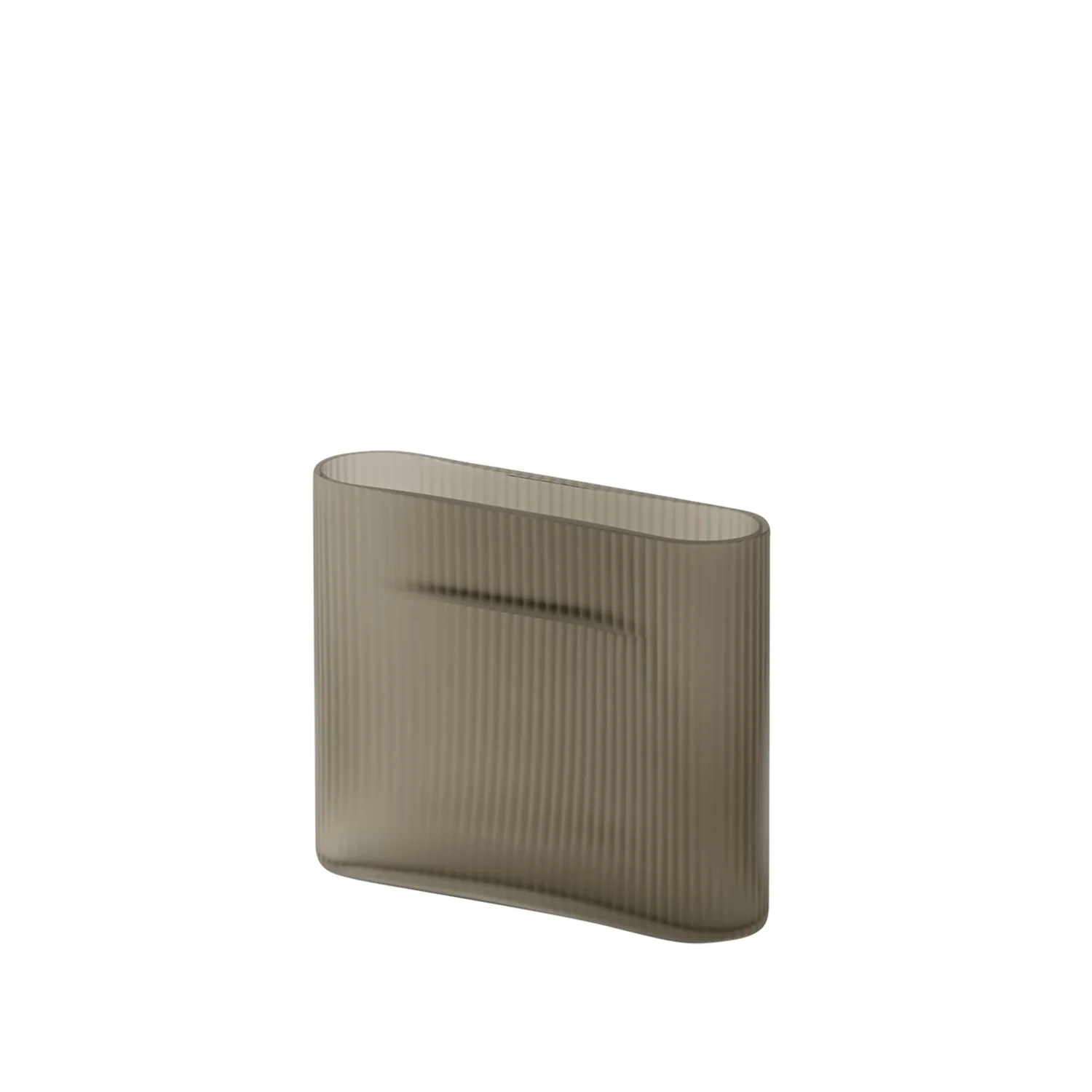 muuto | ridge vase | taupe 16.5cm