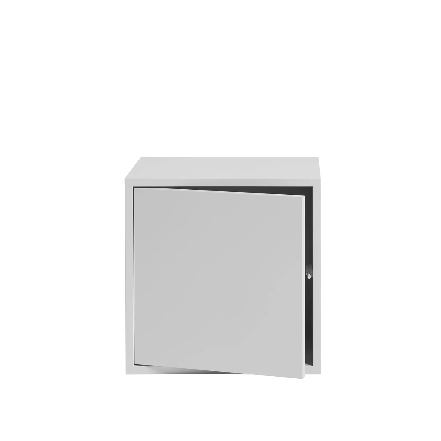 muuto | stacked storage system | module with door | medium light grey - discontinued