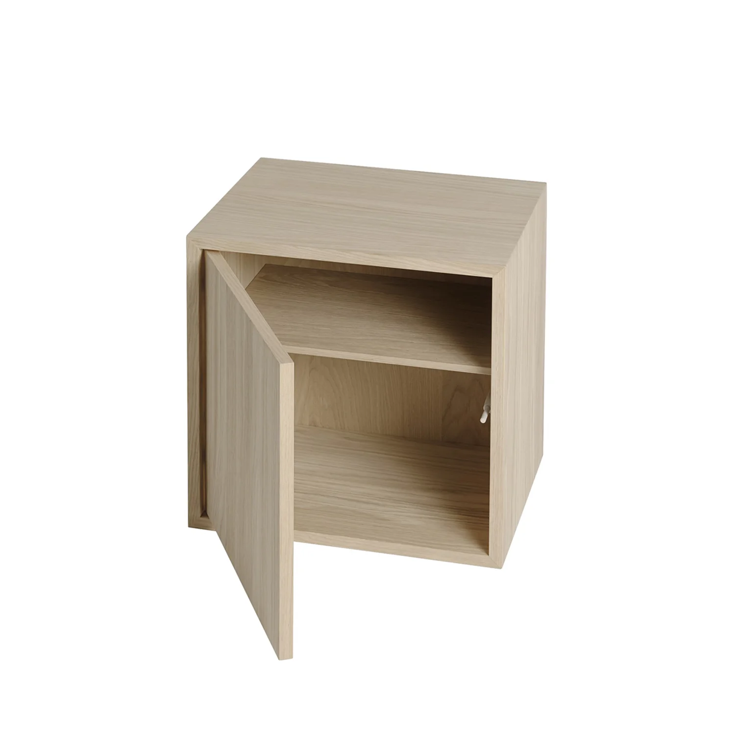 muuto | stacked storage system | shelf for module with door | oak - Image 2