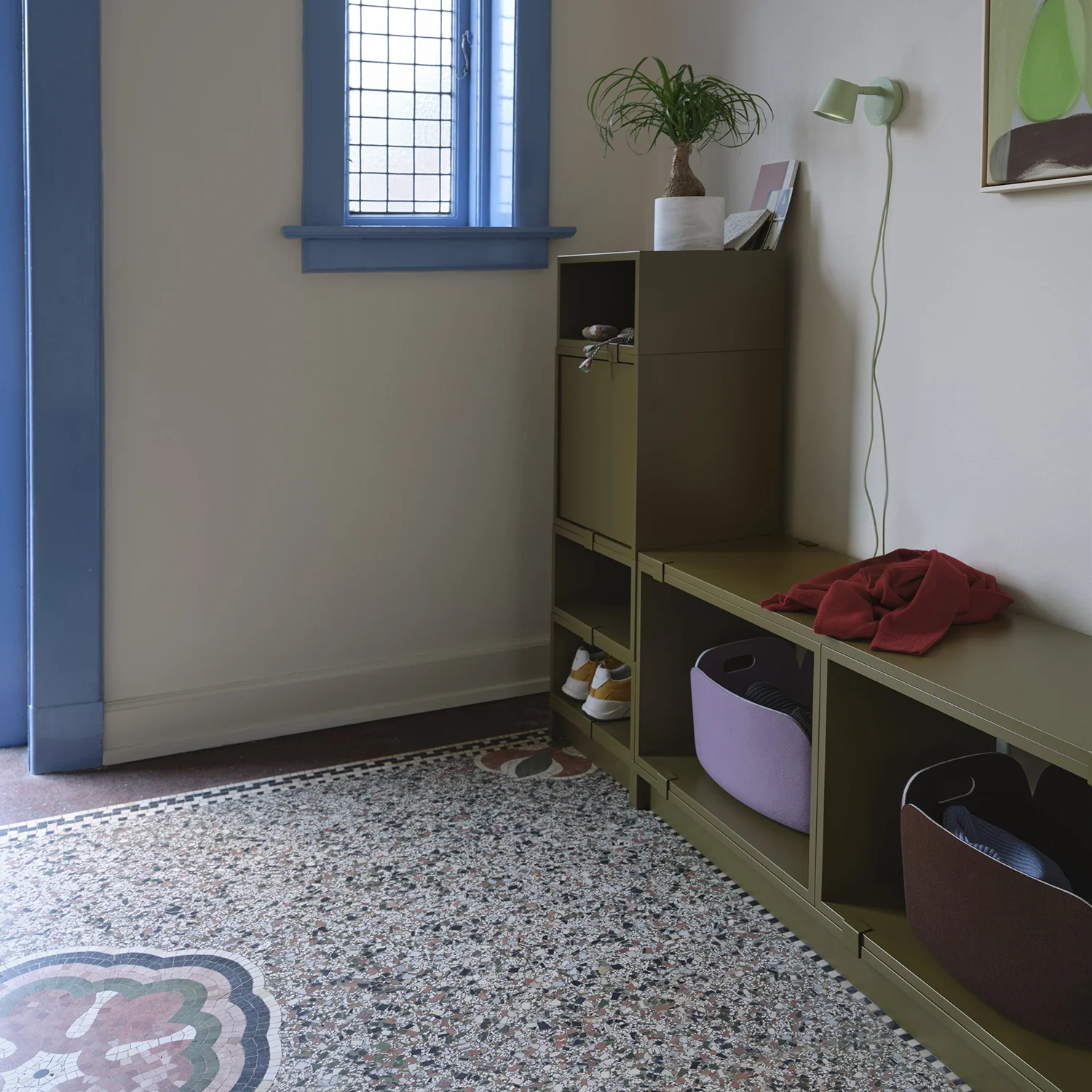 muuto | stacked storage system | plinth 131cm | brown green - Image 2