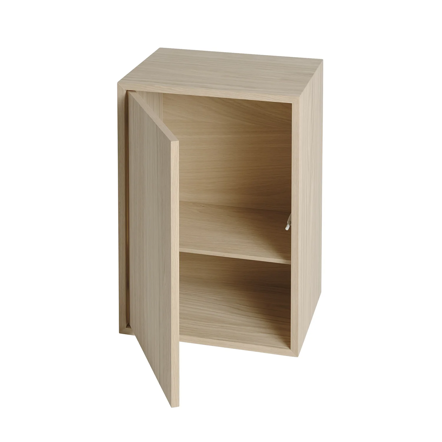 muuto | stacked storage system | shelf for module with door | oak - Image 3