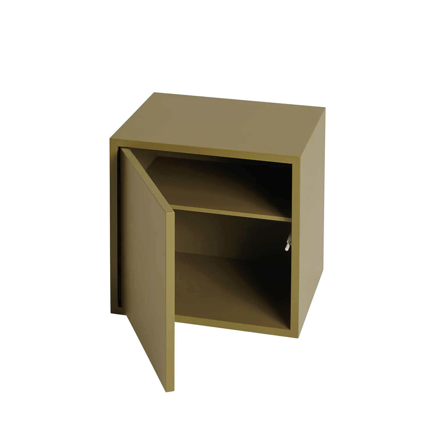 muuto | stacked storage system | shelf for module with door | brown green - Image 4