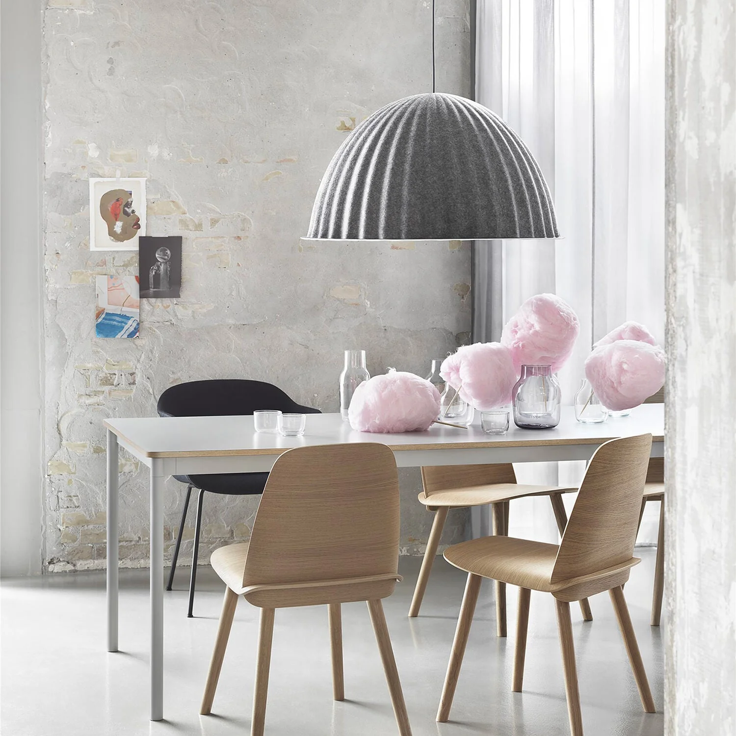 muuto | under the bell pendant | grey 82cm - Image 4