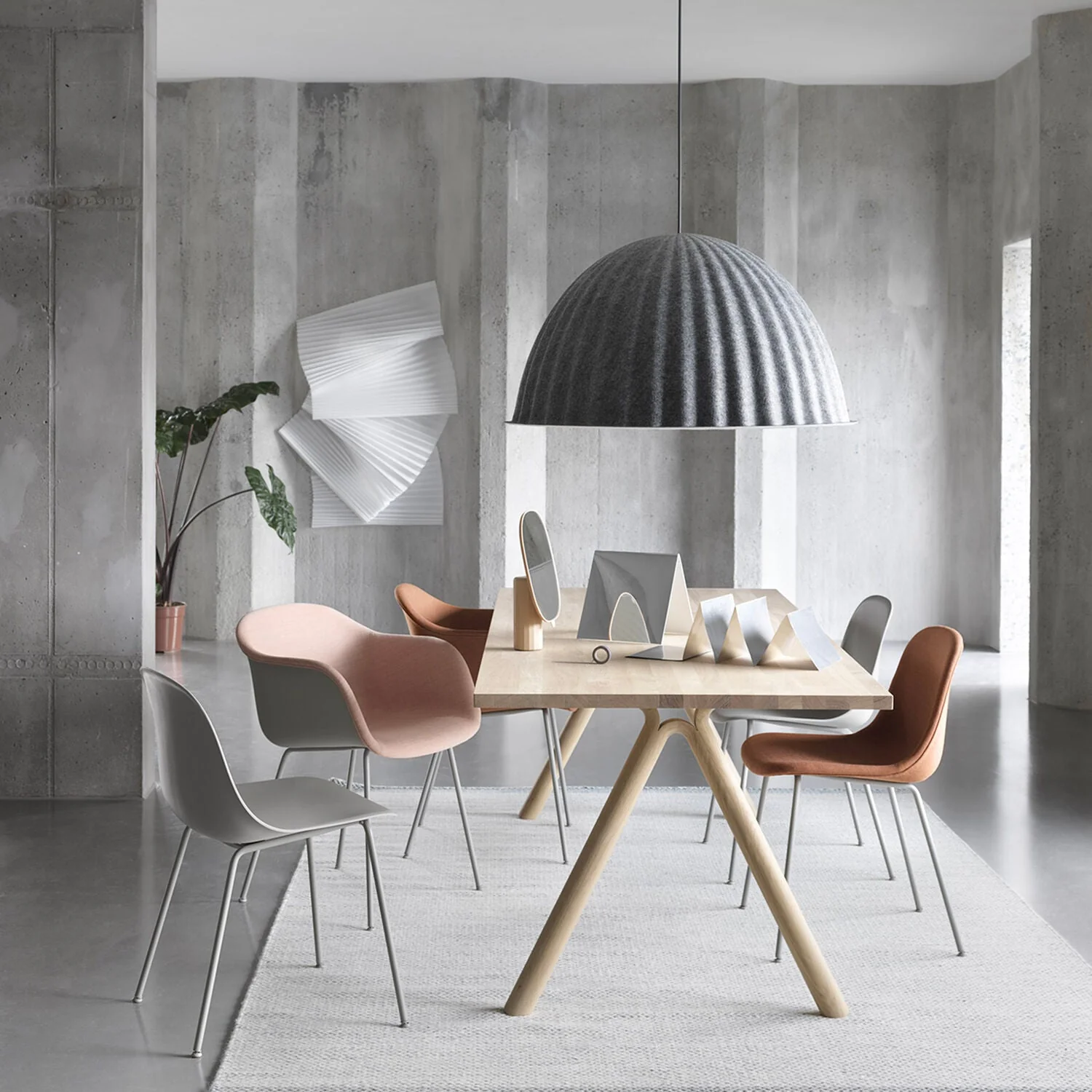muuto | under the bell pendant | grey 82cm - Image 2