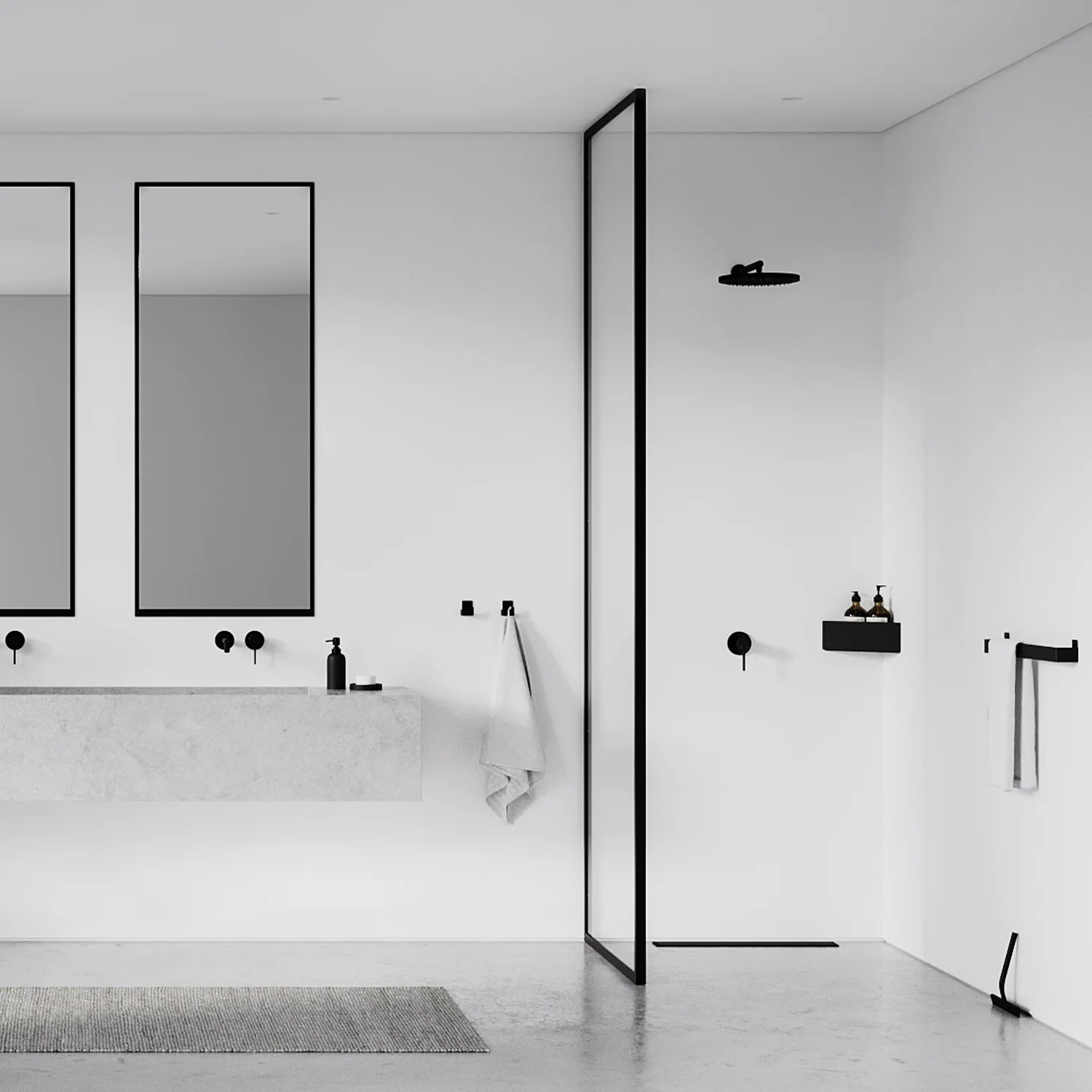 nichba | bath shelf corner | black - LC - Image 5