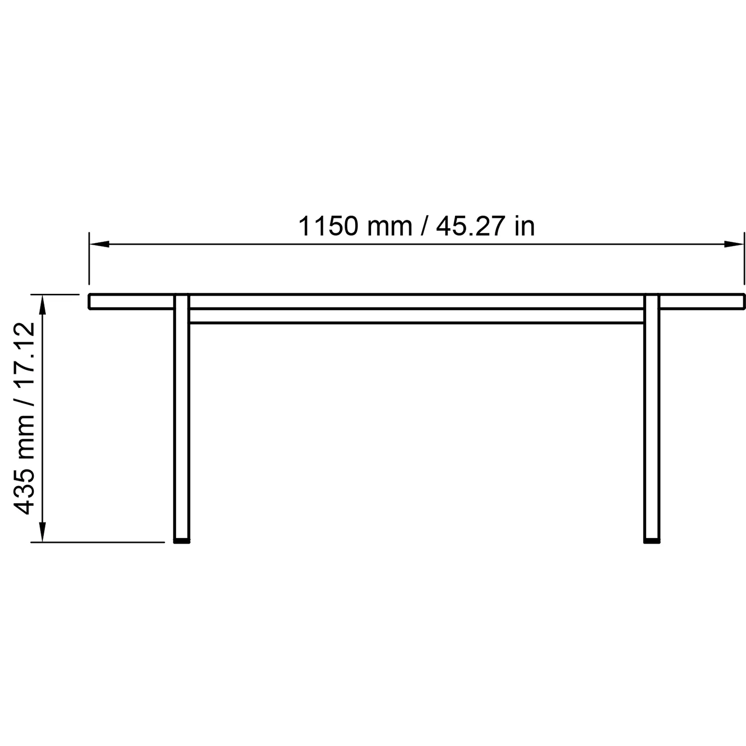 nichba | coffee table | long 115cm - LC - Image 9