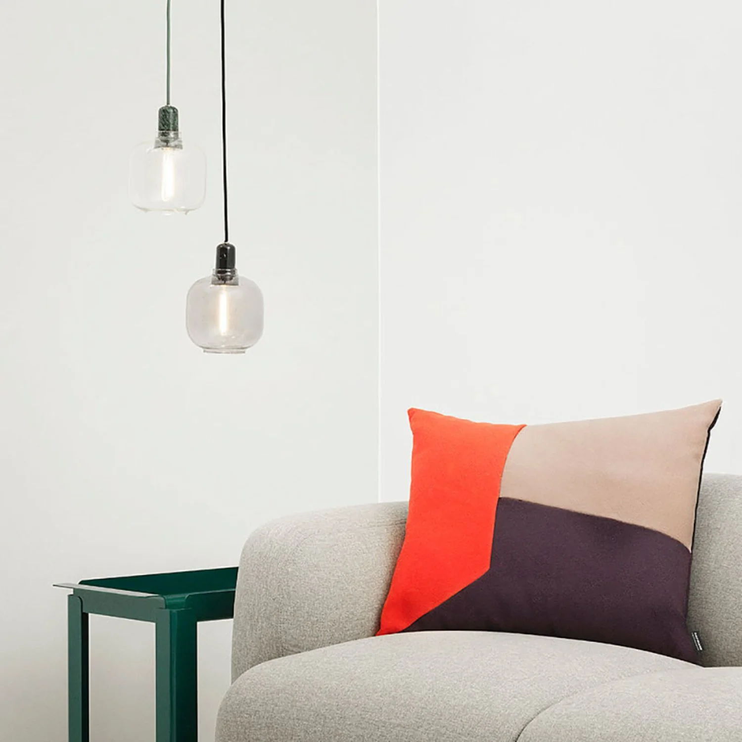 normann copenhagen | amp pendant lamp | smoke + black | small - EX DISPLAY - Image 8