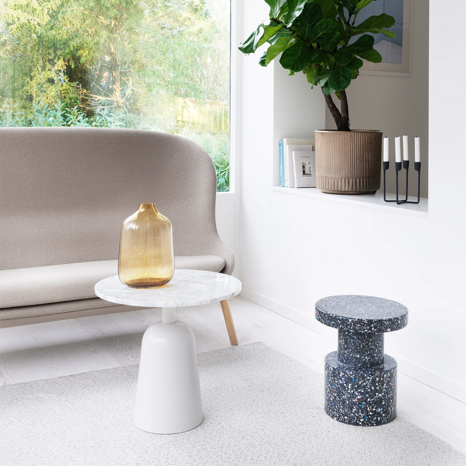 normann copenhagen | bit stool | black + multi - Image 13