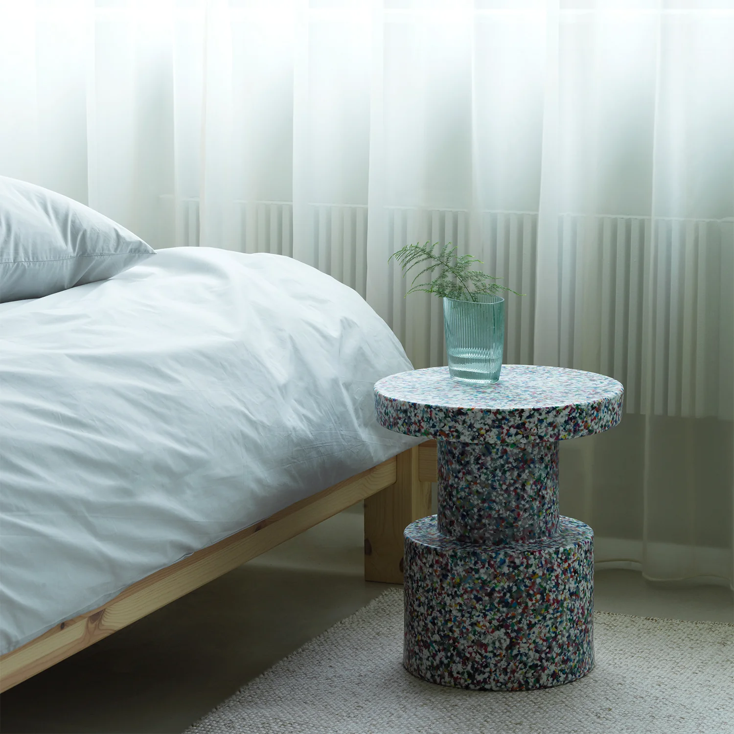 normann copenhagen | bit stool | black + multi - Image 2