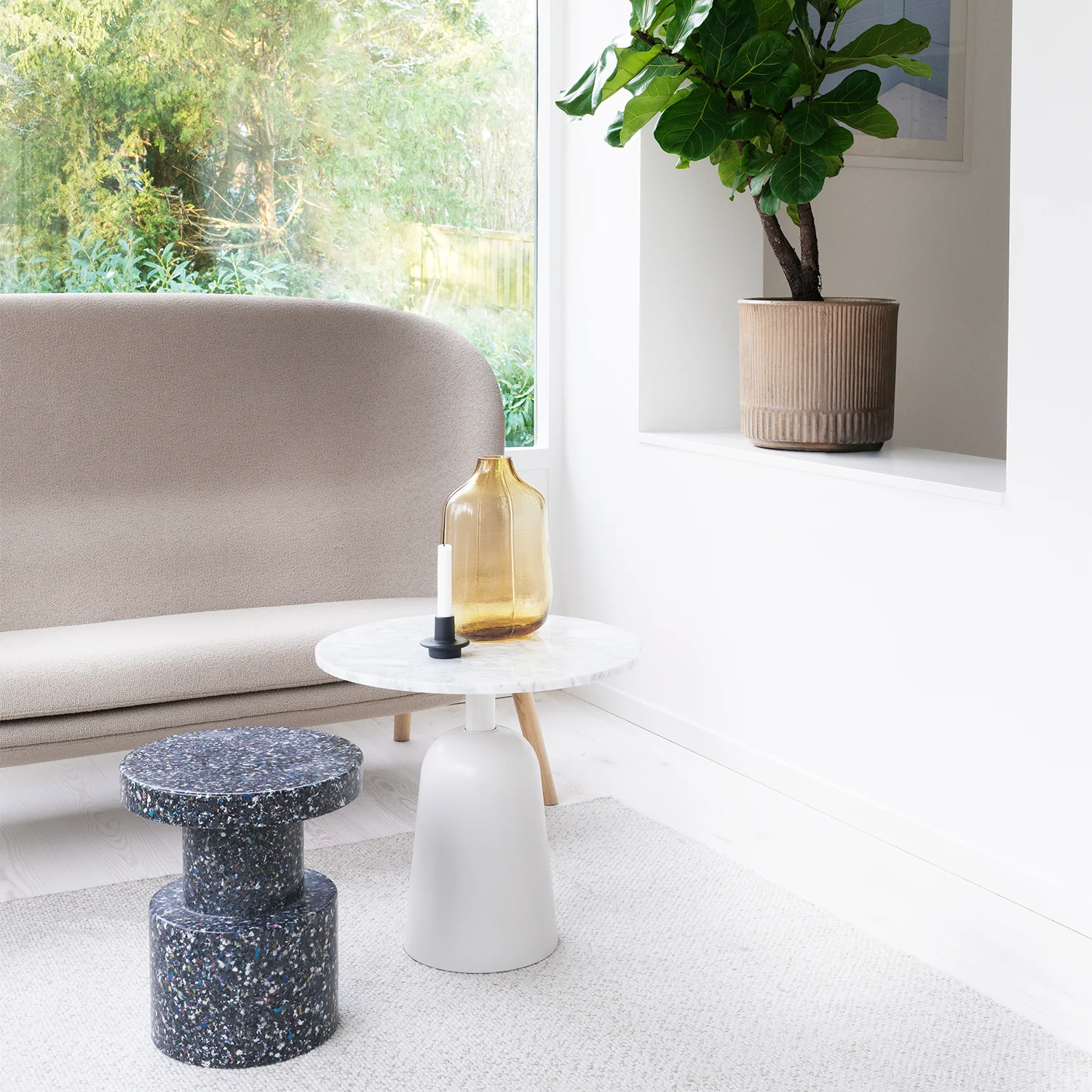 normann copenhagen | bit stool | black + multi - Image 6