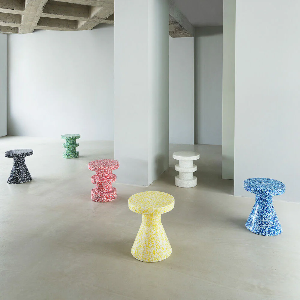 normann copenhagen | bit stool cone | black + white - Image 11