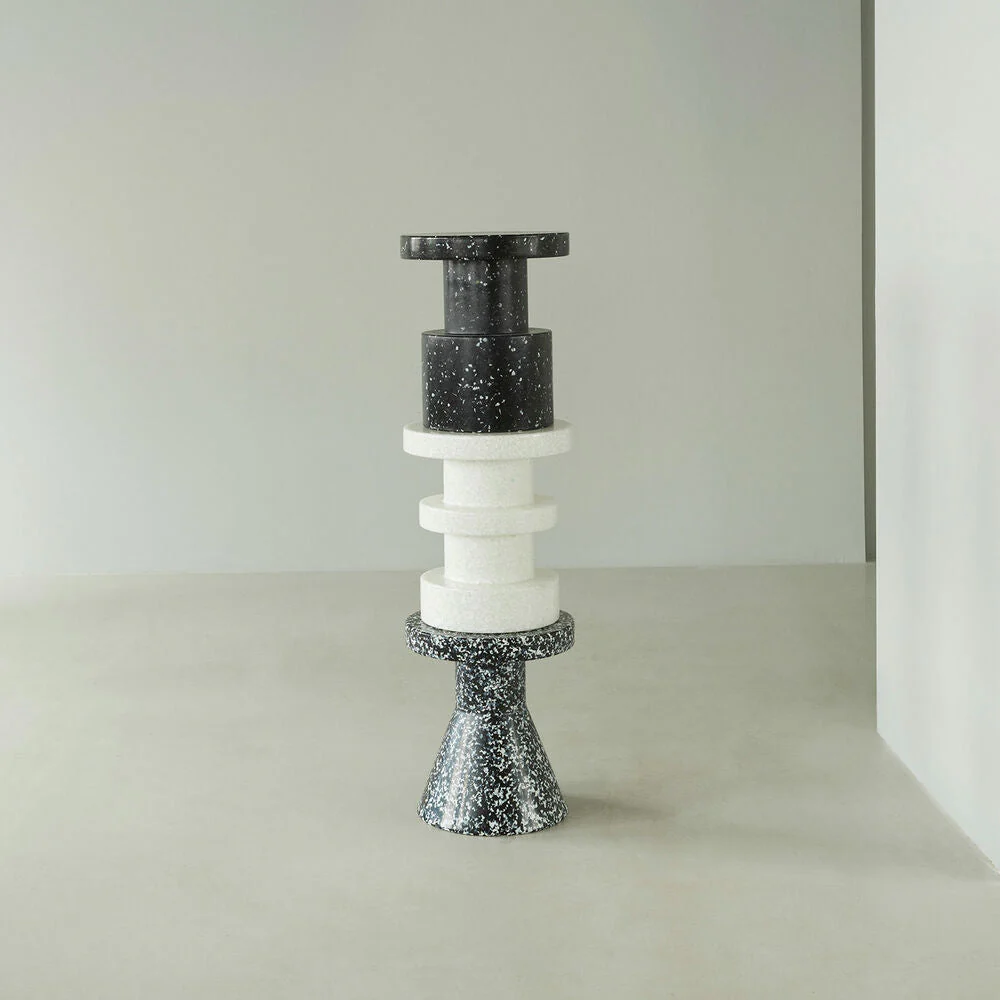 normann copenhagen | bit stool cone | black + white - Image 4