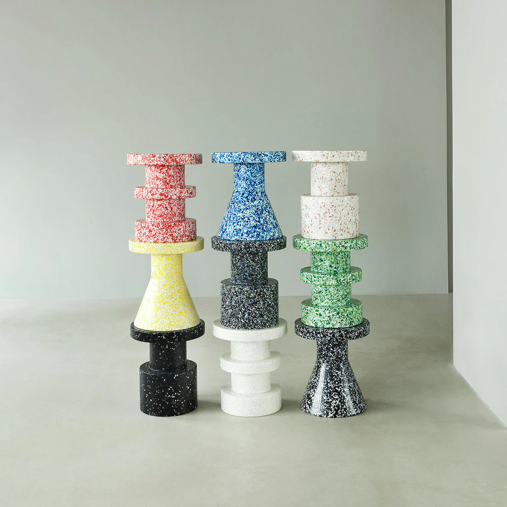 normann copenhagen | bit stool cone | black + white - Image 5
