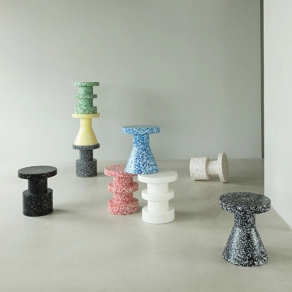 normann copenhagen | bit stool cone | black + white - Image 7