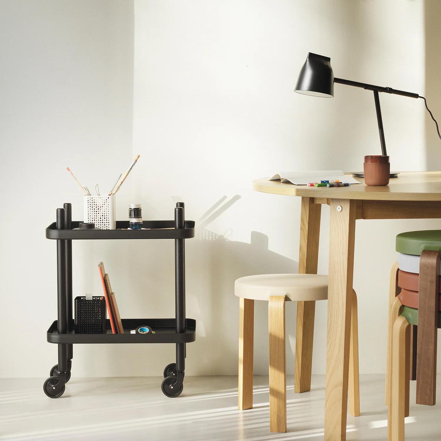 normann copenhagen | block table | black + black - Image 3