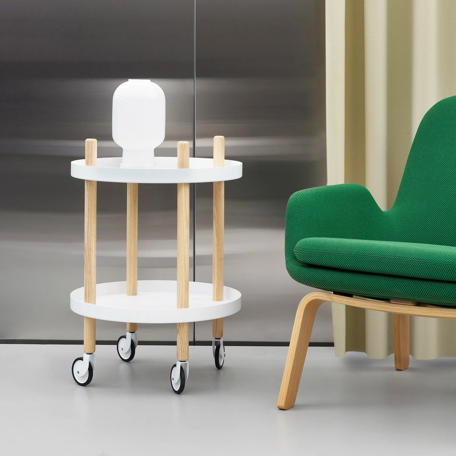 normann copenhagen | block table round | white - Image 6