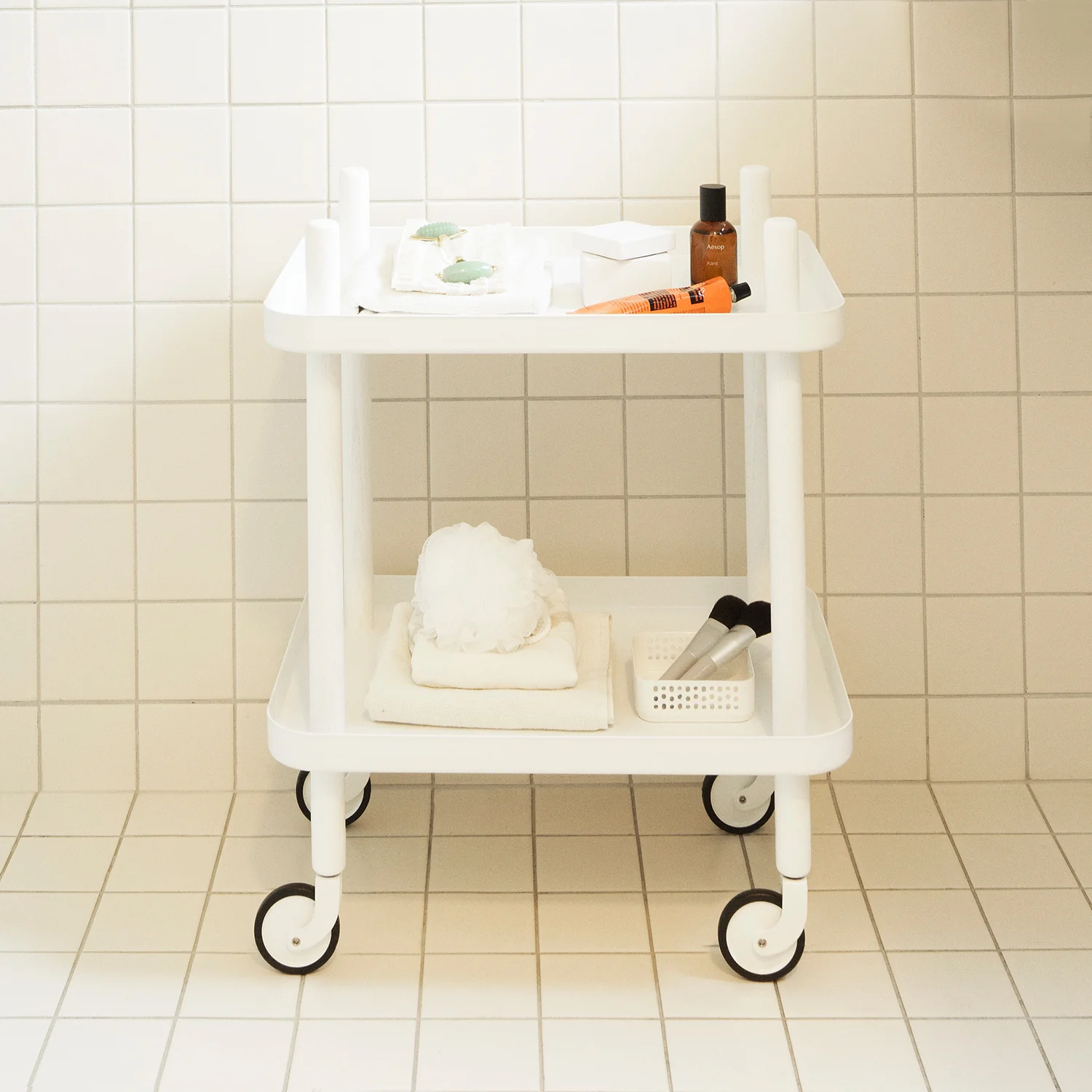 normann copenhagen | block table | white + white - Image 7