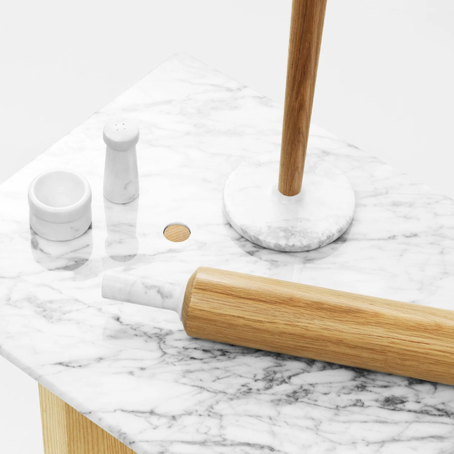 normann copenhagen | craft paper towel holder | white - Image 3