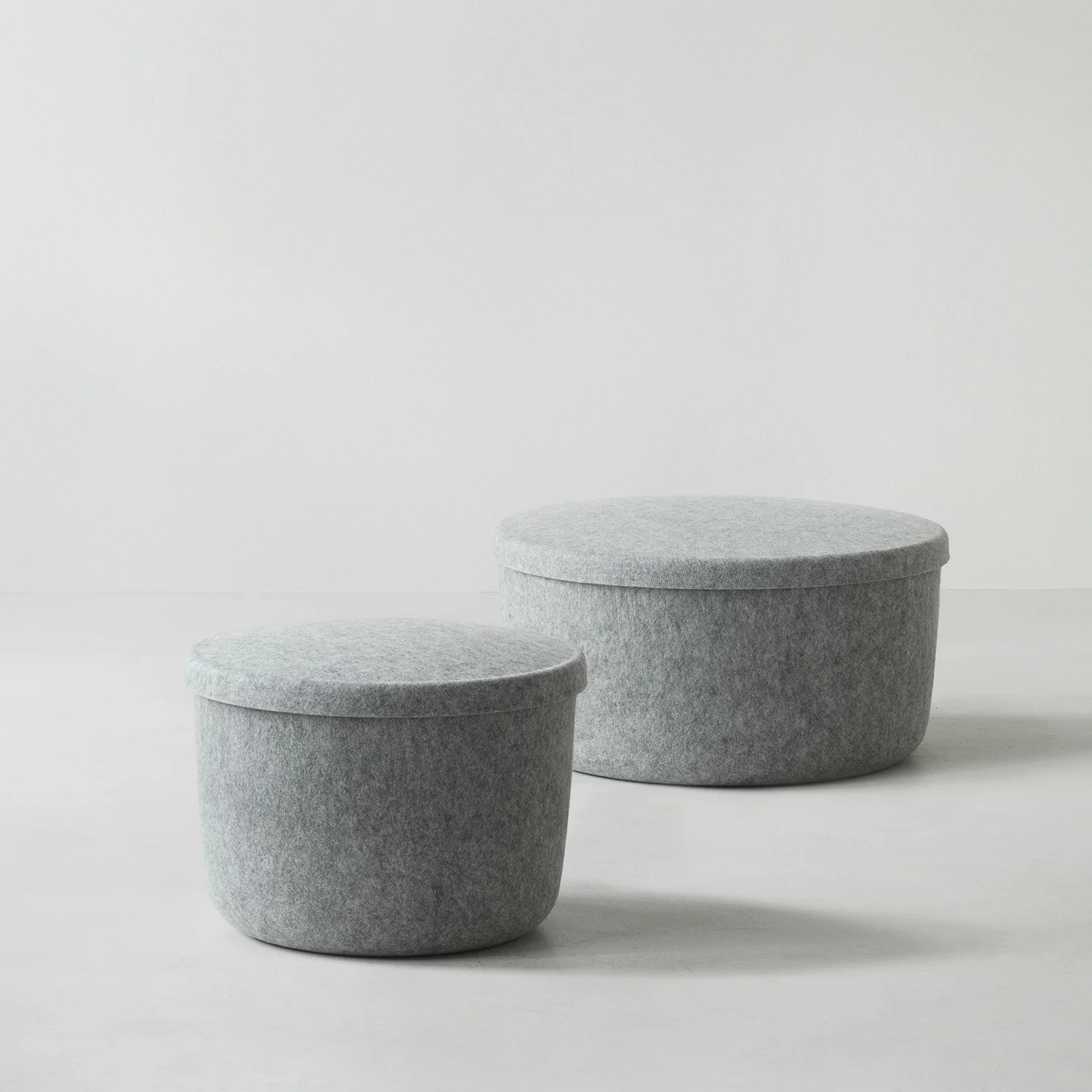 normann copenhagen | hide storage pouf | large grey - Image 5