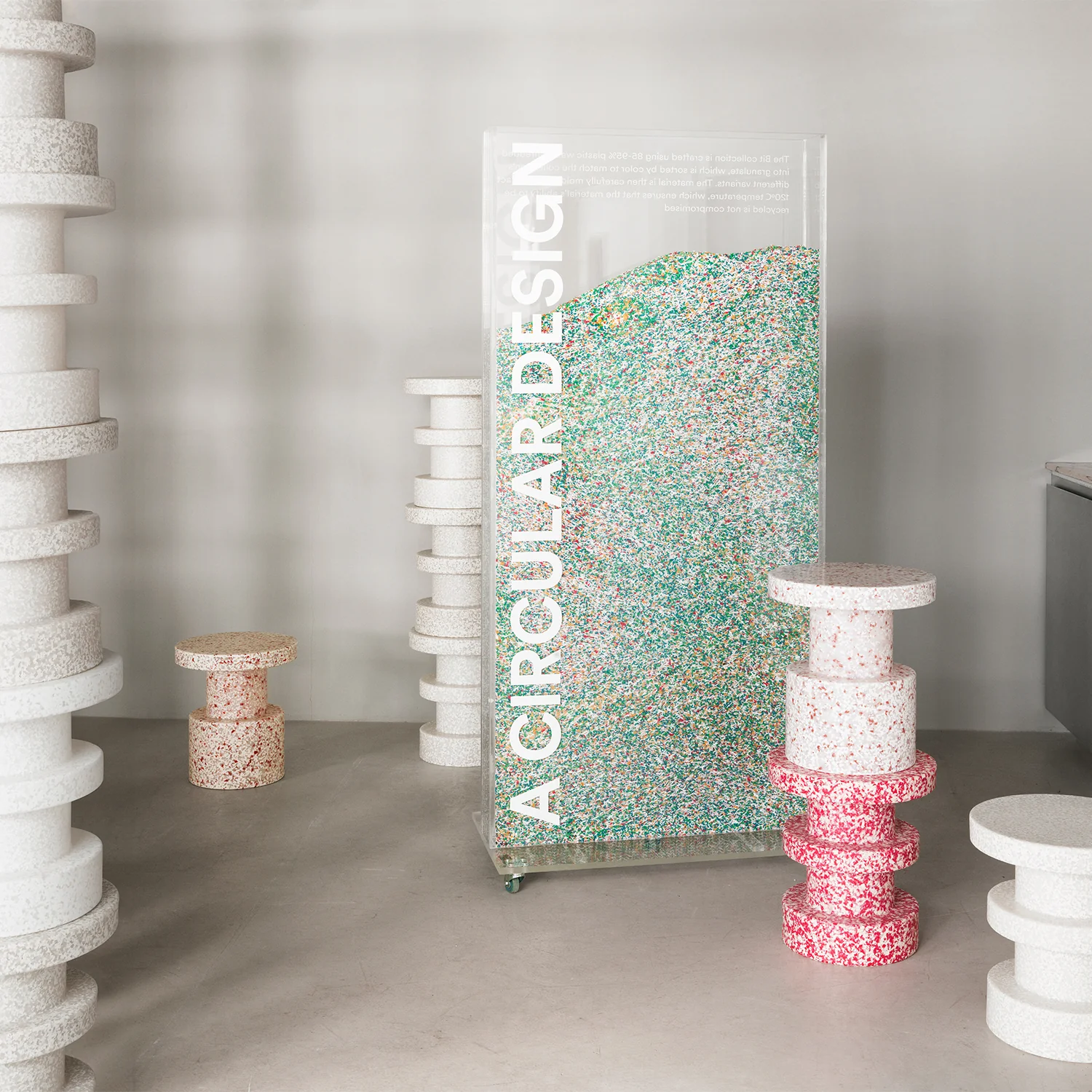 normann copenhagen | bit stool stack | red - Image 5
