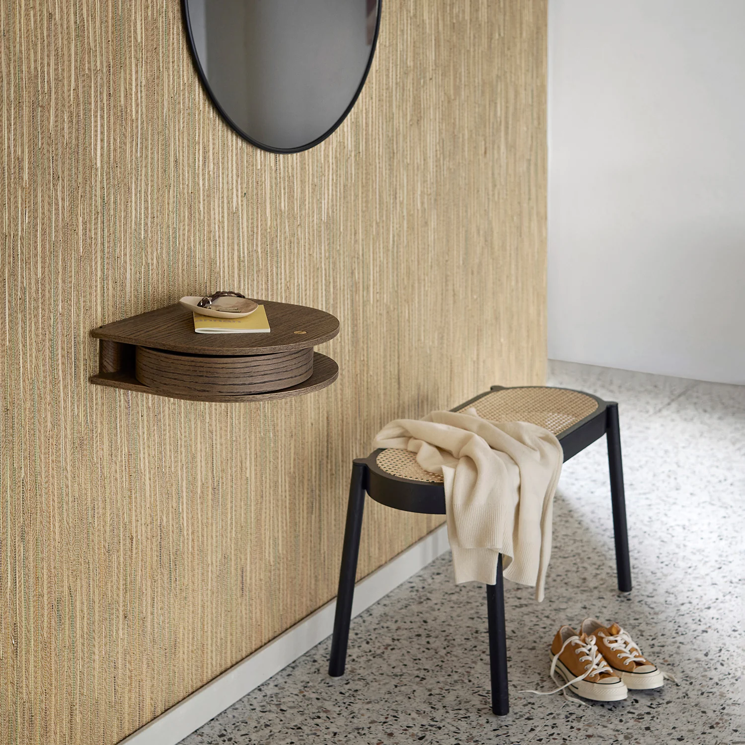 northern | valet wall drawer small | smoked oak - Image 2