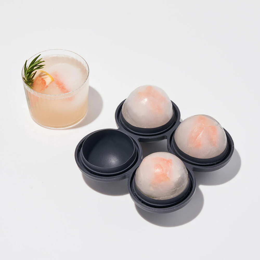 peak | sphere ice mold tray | marble black - Image 6