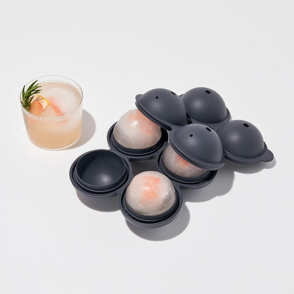 peak | sphere ice mold tray | marble black - Image 8