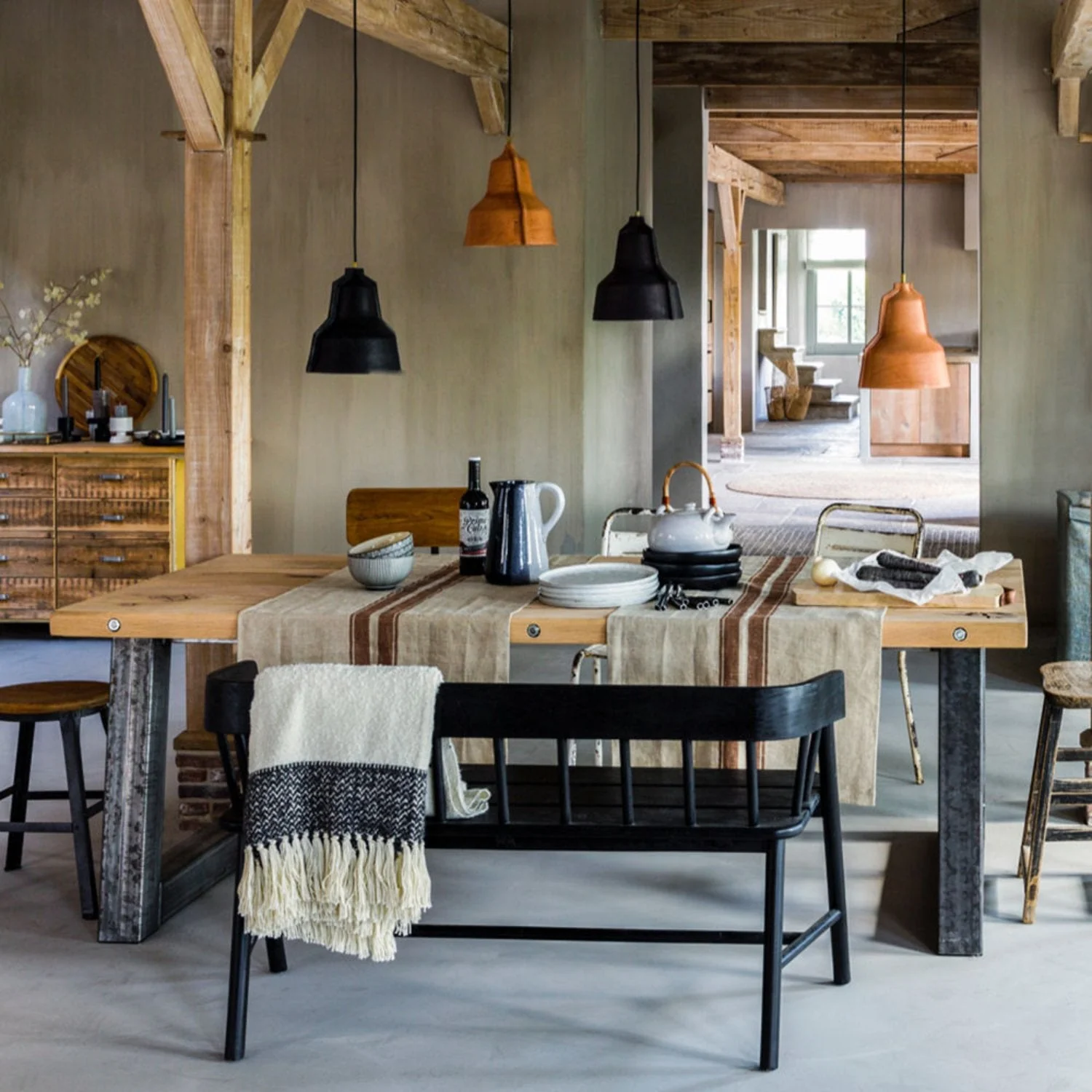 puik | lloyd leather pendant lamp | natural - LC - Image 3
