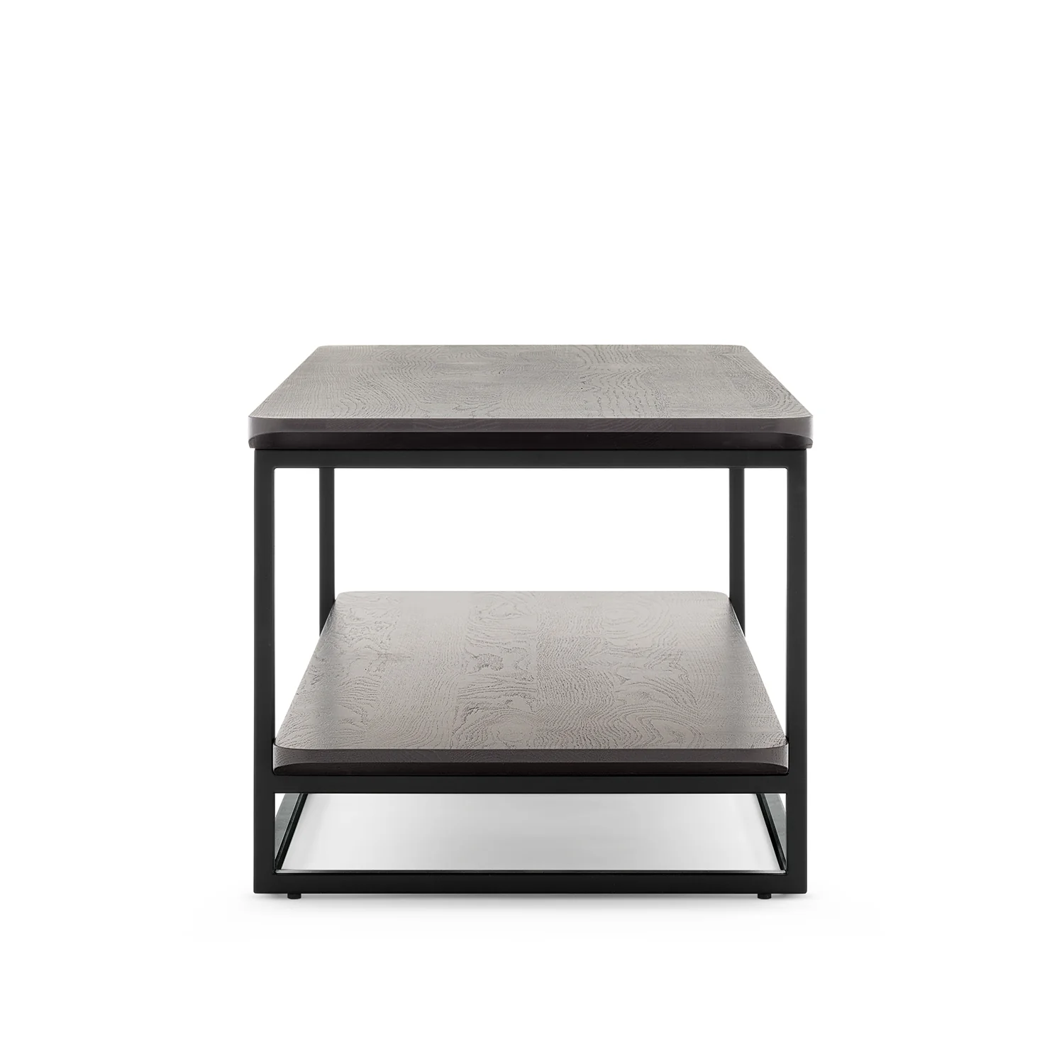 rolf benz | 987 coffee table | stone graphite brown + american walnut + marrone metallic frame - Image 13