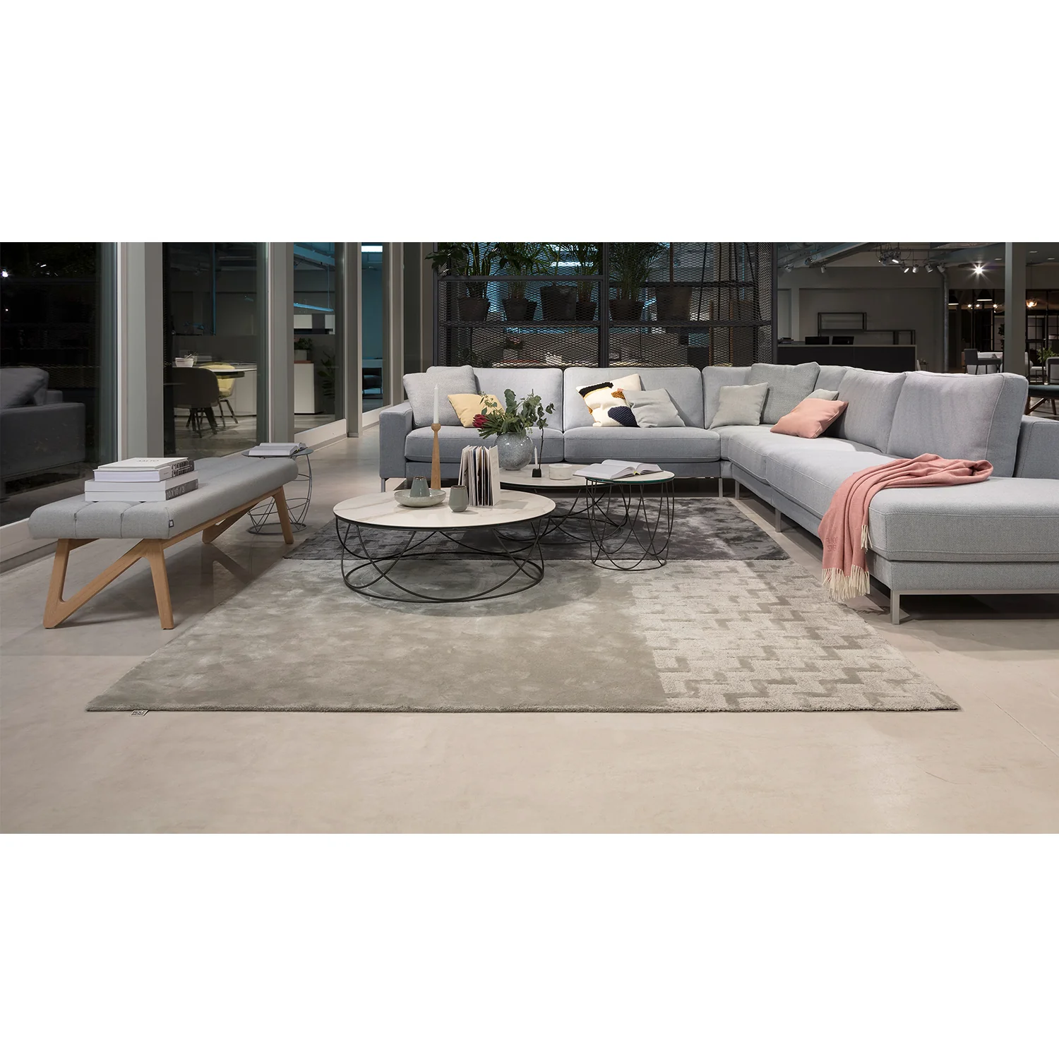 rolf benz | tela rug 170x240cm | beige 444 - Image 4
