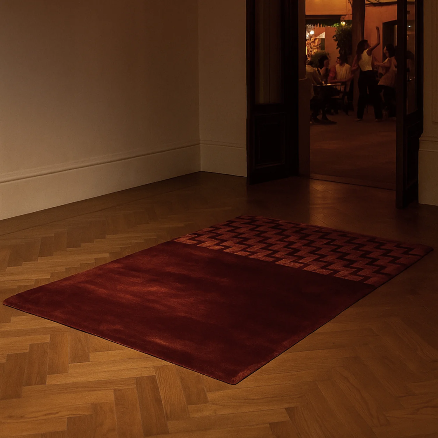 rolf benz | tela rug 170x240cm | red brown 452 - Image 6