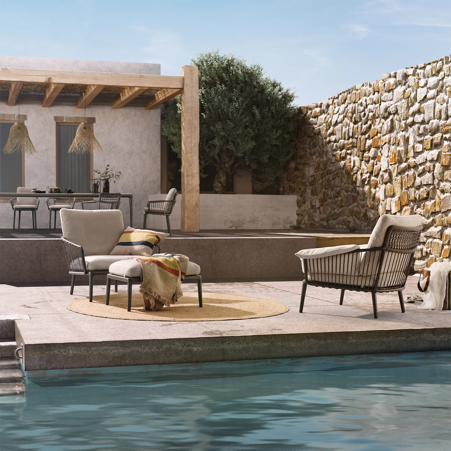 rolf benz | yoko 271 outdoor armchair | bianco - Image 4