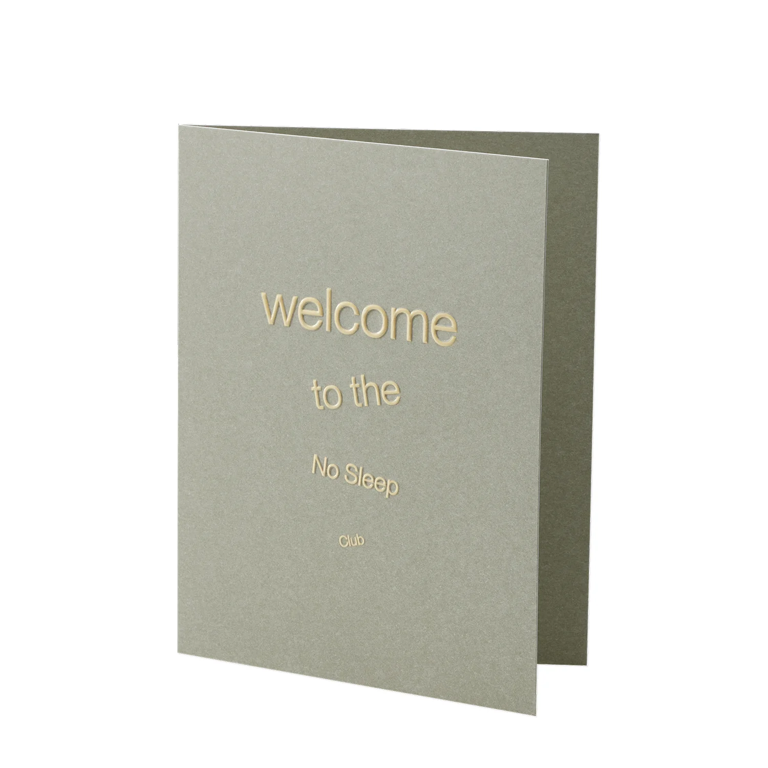 short talk | greeting card | welcome to the no sleep club - Image 2