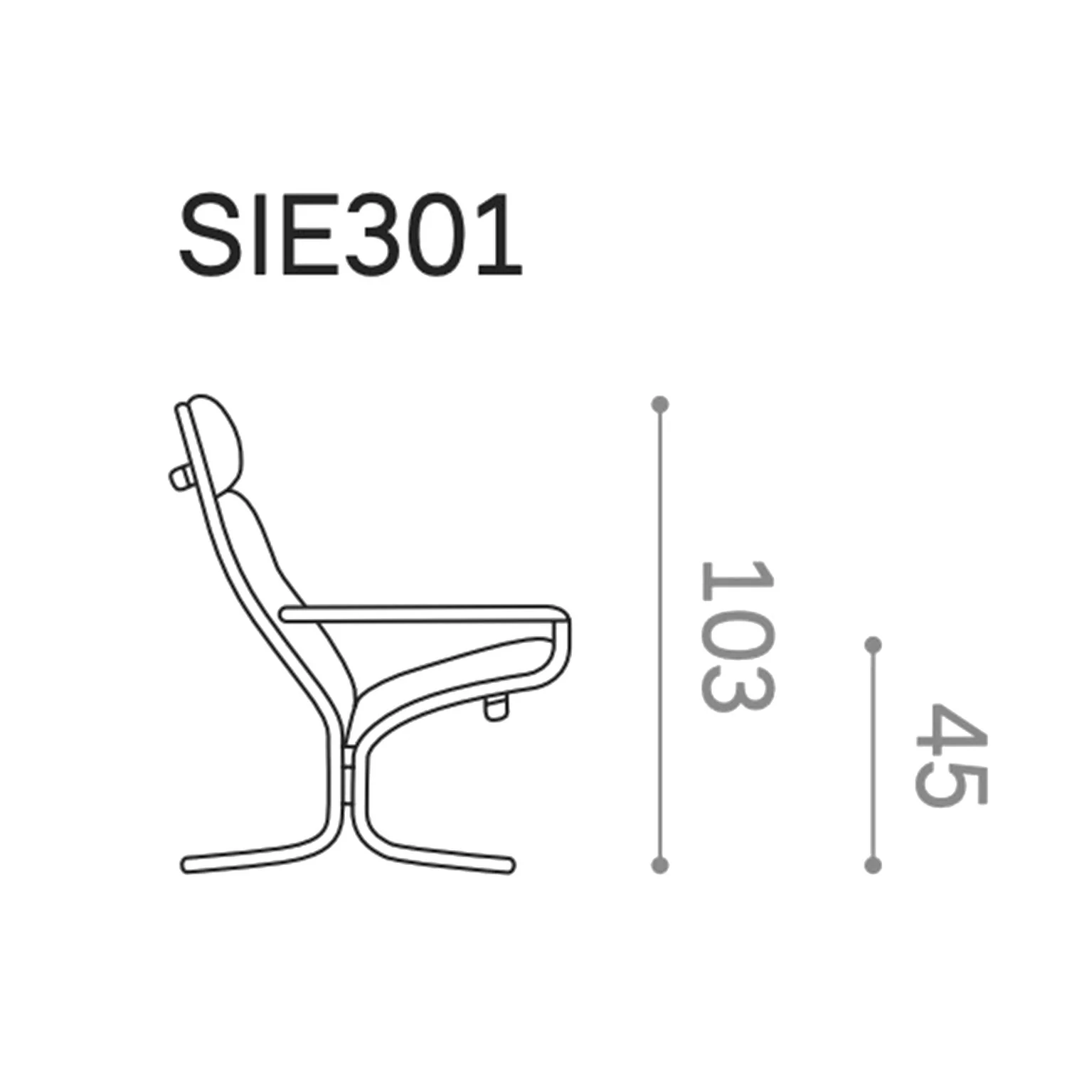 lk hjelle | siesta classic 301 chair | high back with arms | oak + vintage 413 leather - Image 8