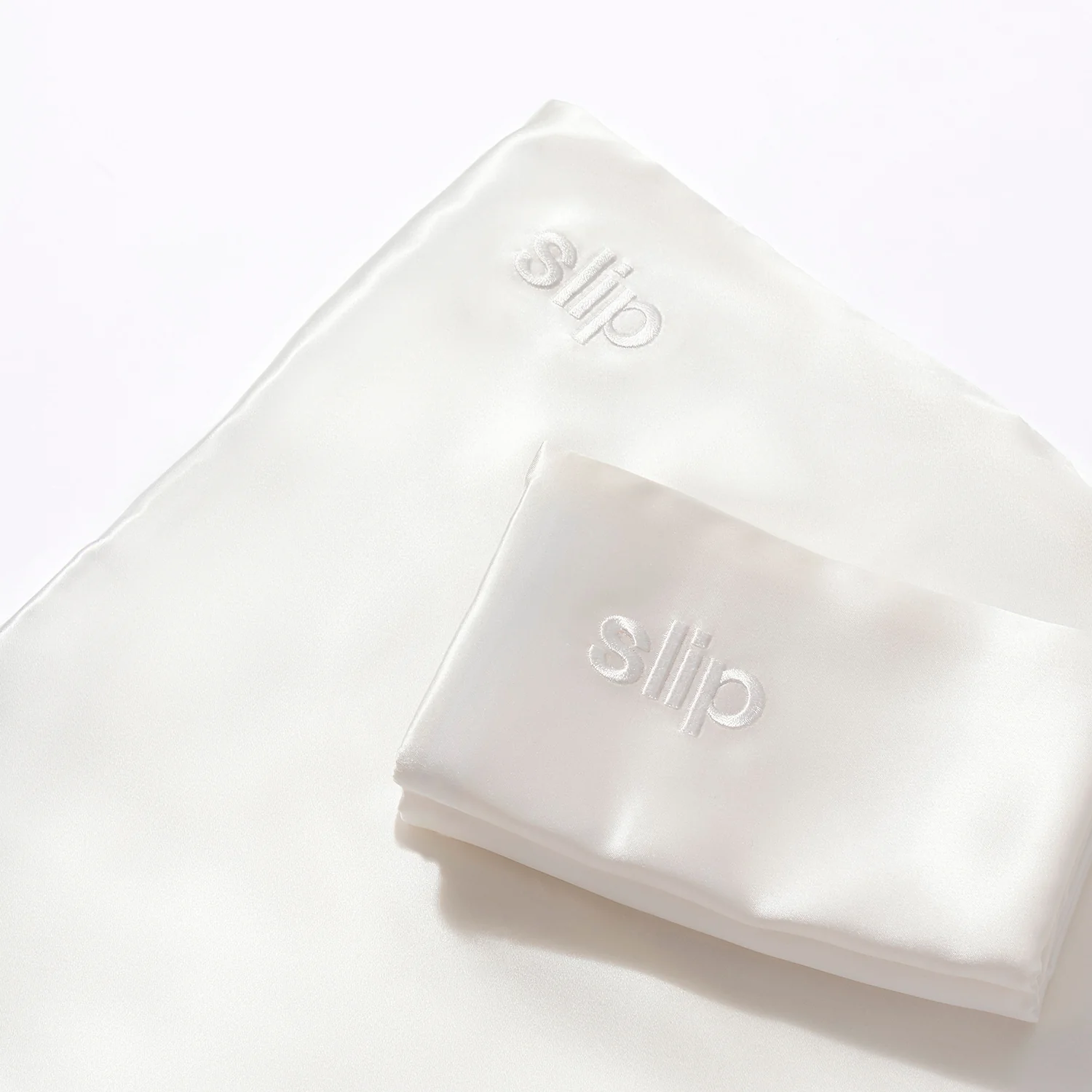 slip | silk queen zippered pillowcase | ivory white - Image 3