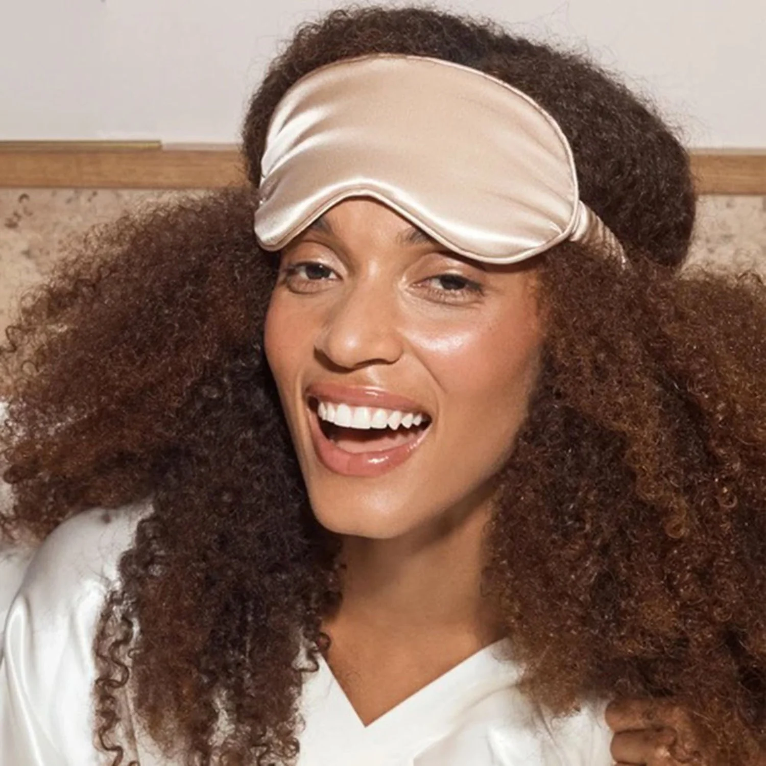 slip | silk sleep mask | caramel - Image 5