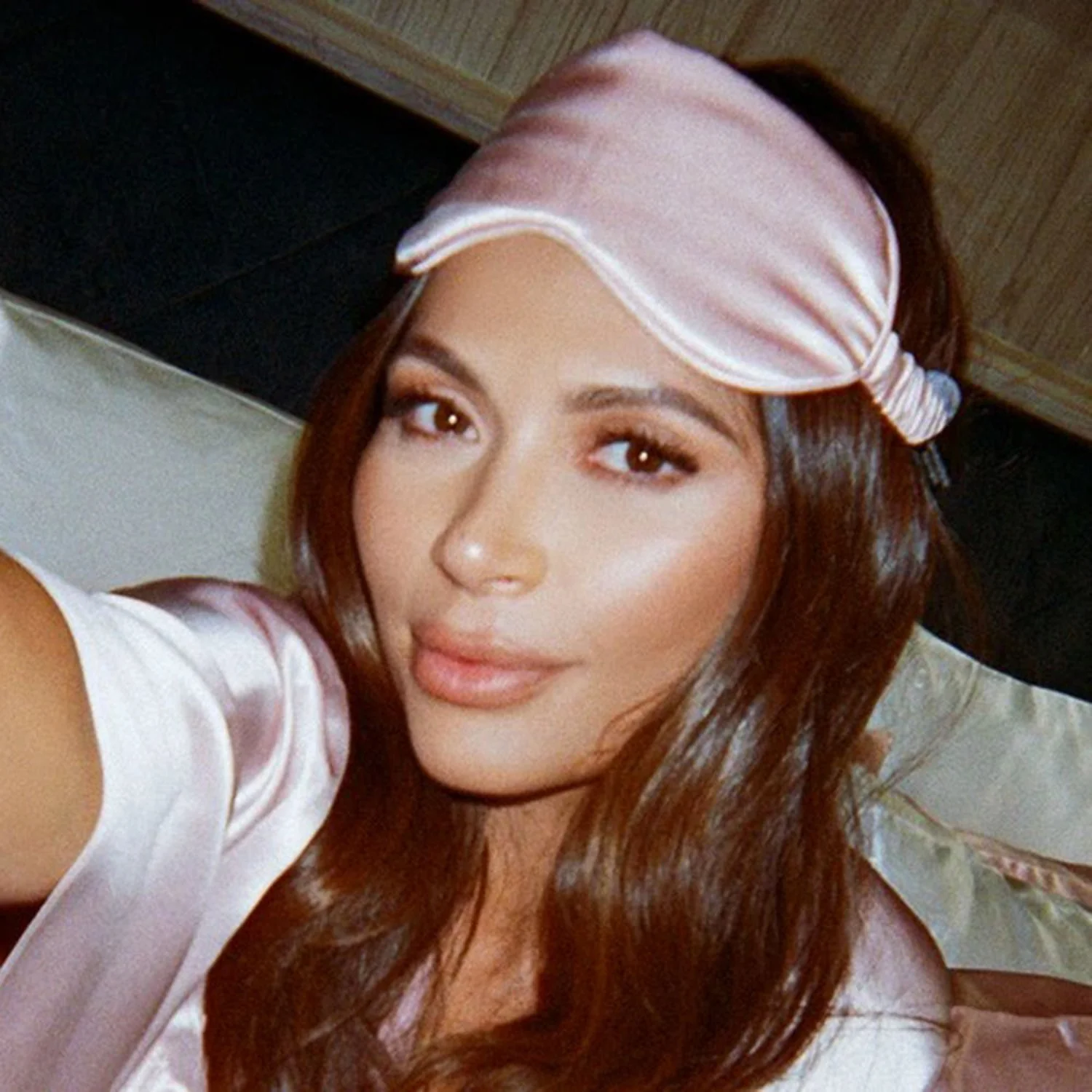 slip | silk sleep mask | pink - Image 4