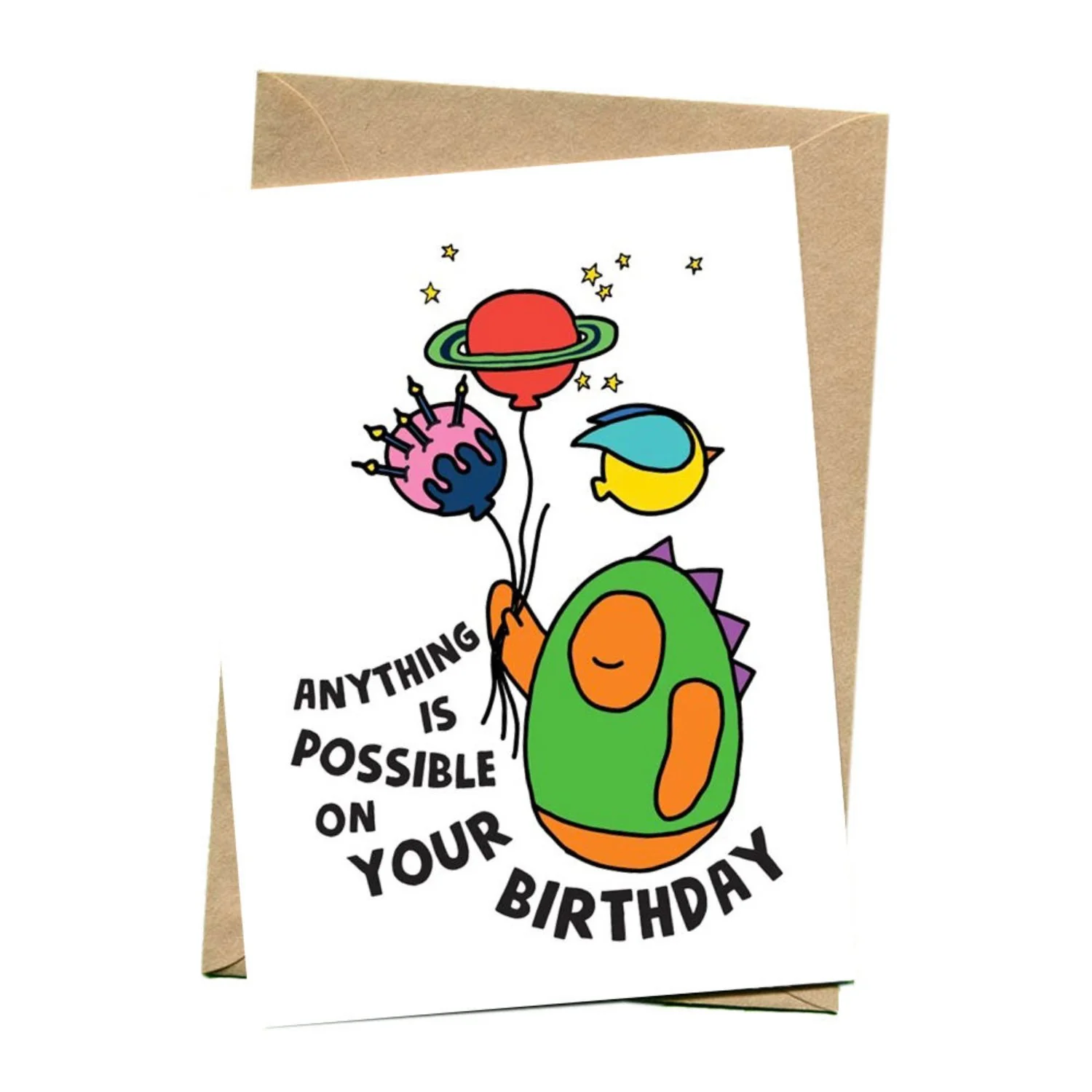 things by bean | greeting card | anything is possible on your birthday - LC