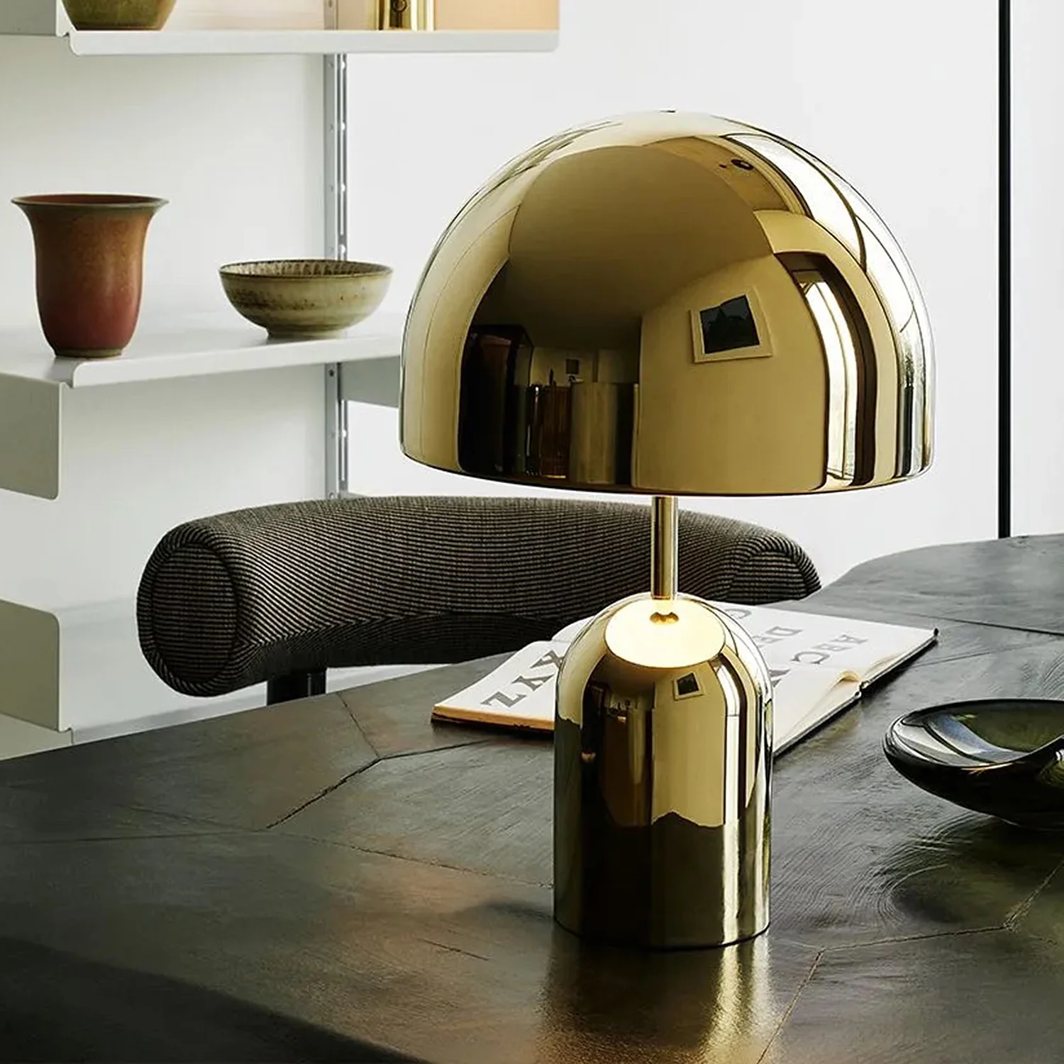 tom dixon | bell table lamp | gold - Image 4