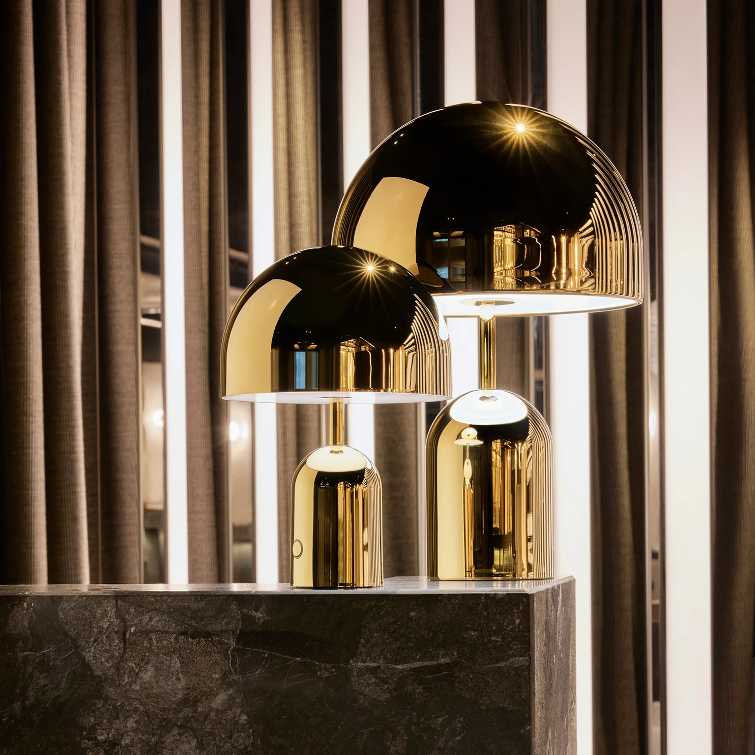 tom dixon | bell table lamp | gold - Image 5