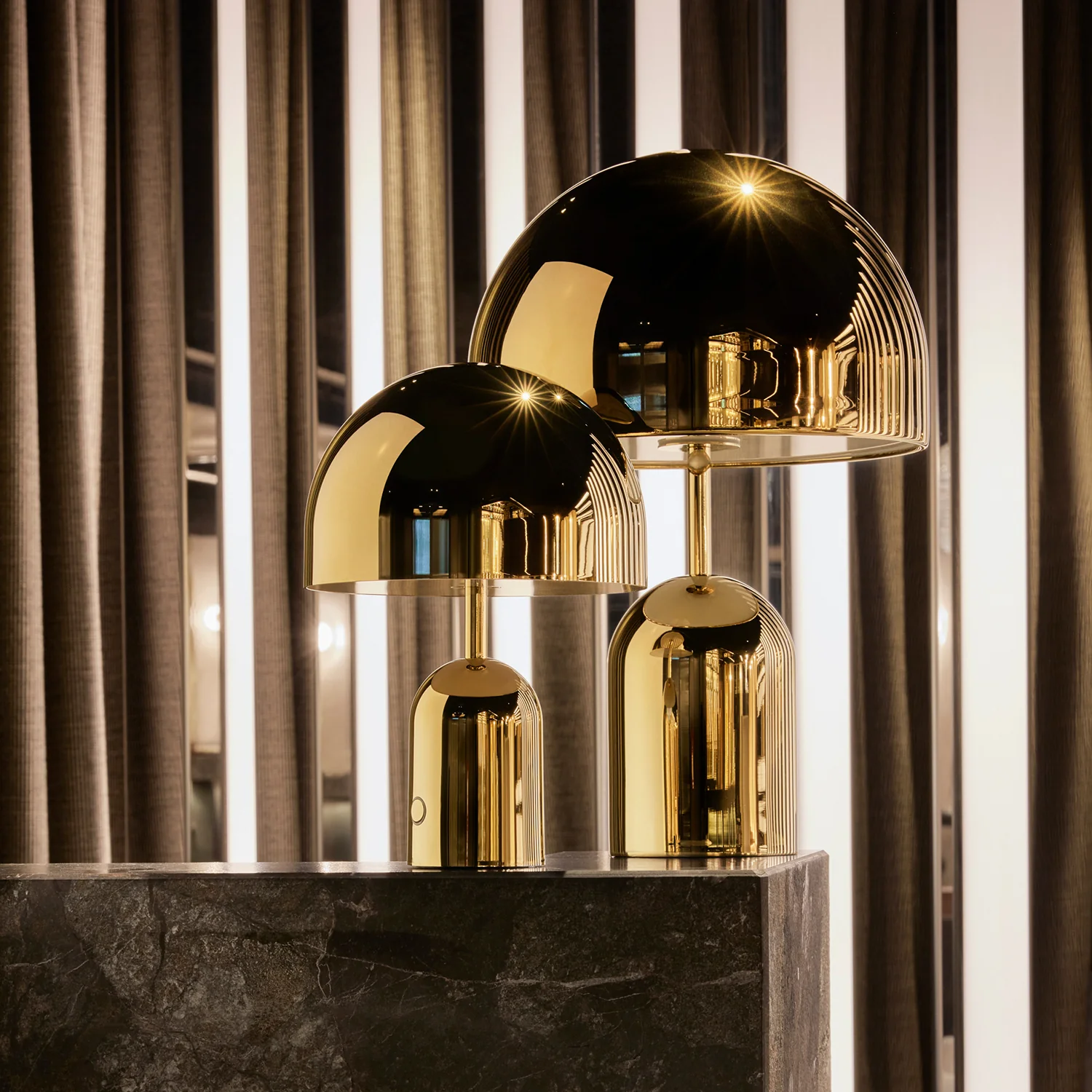 tom dixon | bell table lamp | gold - Image 8