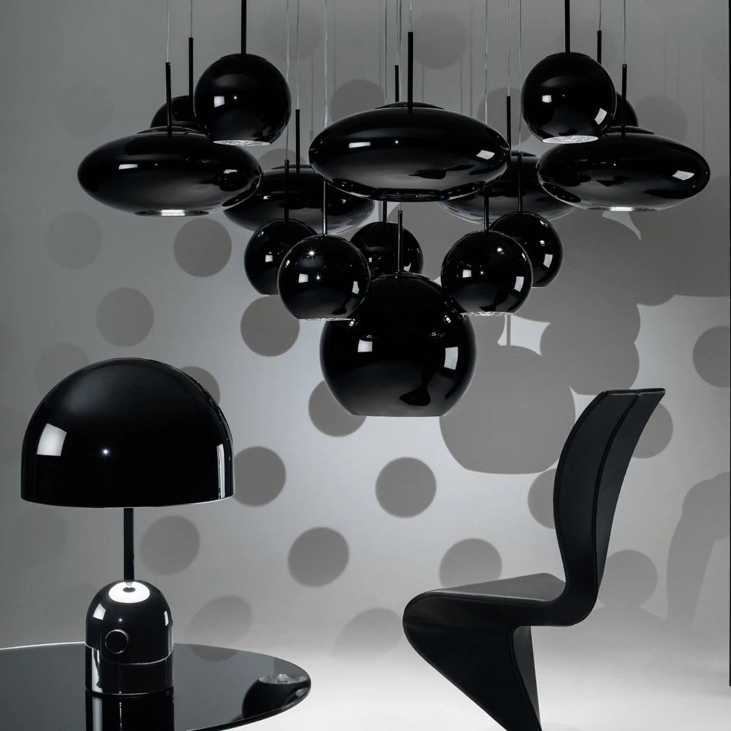 tom dixon | copper pendant light | black round 45cm ~ DC - Image 3